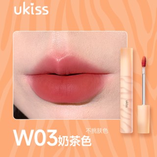 移动端：ukiss 水唇露唇釉口红持妆不沾杯镜面哑光丝绒女唇泥
