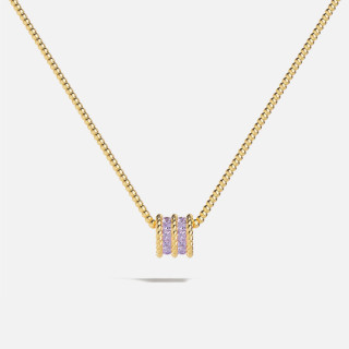 APM Monaco Cordage Pavé Lilas 密镶扭纹项链