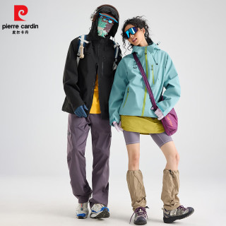 皮尔·卡丹 皮尔卡丹 26新款情侣款冲锋衣 户外登山服冲锋衣男女外套