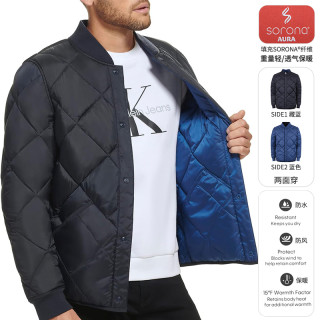 卡尔文·克雷恩 Calvin Klein/卡尔文·克雷恩CK男士秋冬新款棉服两面穿防风外套