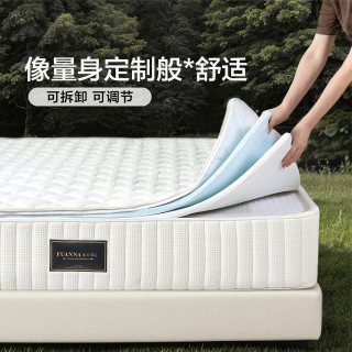 富安娜 床垫0胶水弹簧床垫记忆棉海绵可调节可拆洗席梦思政府补贴