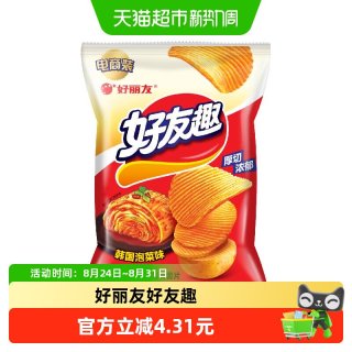 88VIP：好丽友 好友趣膨化零食儿童出游薯片休闲小吃韩国泡菜味70g*1袋