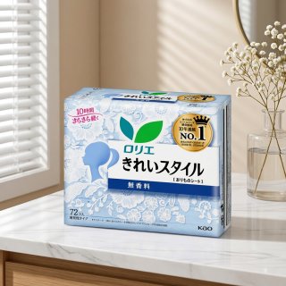 花王 卫生巾日用超透气日本原装进口乐而雅F素肌姨妈巾205mm*24片