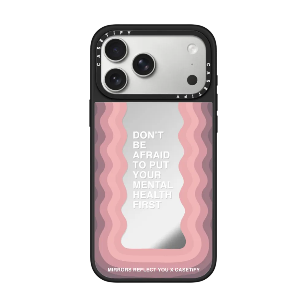 CASETiFY 镜面标语系列 Don't Be Afraid 磁吸Magsafe 镜面黑框 iPhone 17 Air手机壳