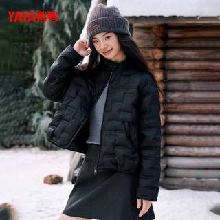 YAYA 鸭鸭 立领短款轻薄保暖女士羽绒服