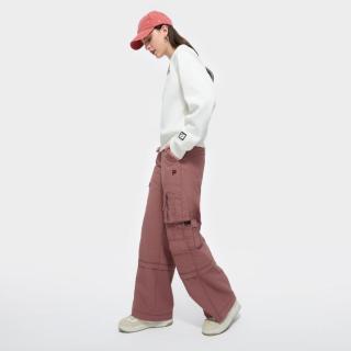 FILA 女装FUSION系列女式休闲裤女士时尚潮流宽松直口梭织长裤