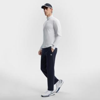 FILA 男装运动休闲裤男士网球保暖简约百搭基础直筒针织长裤