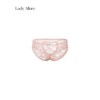 LADYALLURE 「LA」Paula·软控原理丨软蕾丝爱心镂空交叉绑带蝴蝶结女士内裤