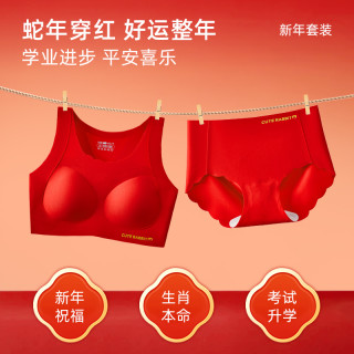 贝迪纯 7A抗菌少女发育期矫姿内衣内裤套装学生初中生