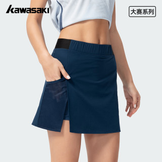 川崎 kawasaki/川崎飞天女款羽毛球运动裙透气速干运动健身穿搭半身裙