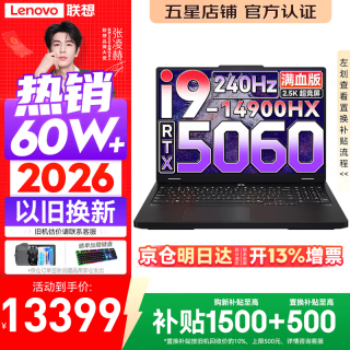 联想 拯救者Y7000P 2025 16英寸电竞游戏本电脑 i9-14900HX 16G 1T RTX5060 2.5K 240Hz
