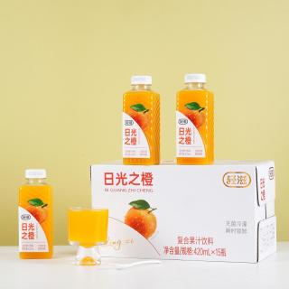 椰汁岛 味畅力旗下品牌轻滋日光之橙甜橙果汁饮料批发420ML