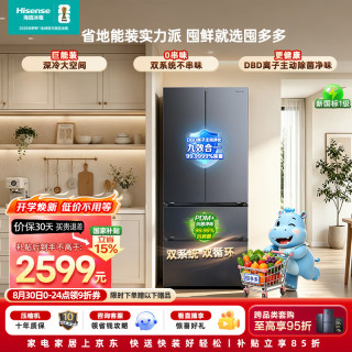 海信 大薄荷系列 BCD-550E5SFQKD 风冷法式门冰箱 550L