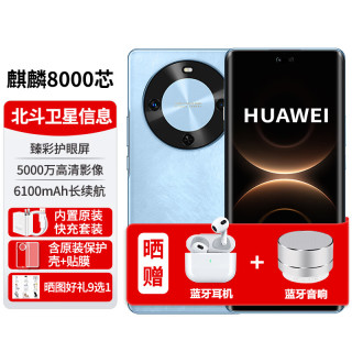 华为 手机6100mAh长续航NFC护眼曲面屏 星海蓝 256G
