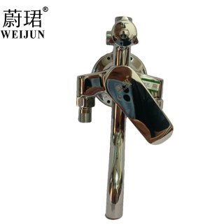蔚珺明装三出水淋浴花洒混水阀龙头通用型个