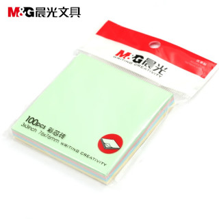 晨光 文具办公日常用品 便条贴便签纸 记事用便利贴 便签本 YS-10（3X3多彩 100页）