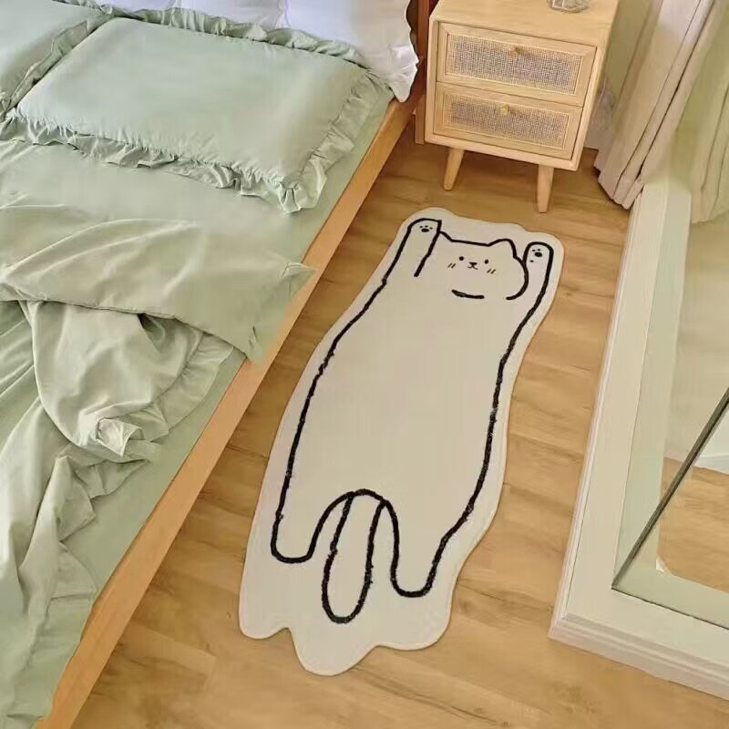 淮漫 加厚仿羊绒 趴趴猫 40*120厘米 地毯