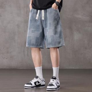 Dickies 夏季复古男式牛仔裤式时尚潮流短裤系绳五分运动百搭直筒裤子男