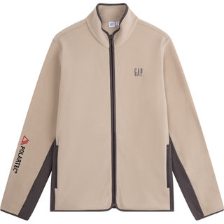 Gap 盖璞 刺绣Logo撞色立领夹克 男士卫衣