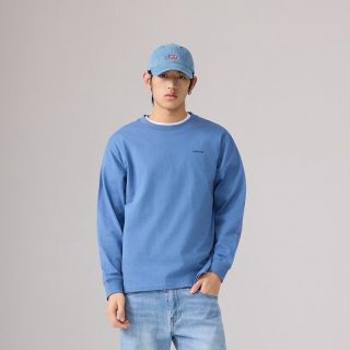 88VIP：Levi's 26年秋季新款男士美式复古休闲LOGO印花长袖T恤
