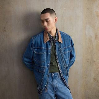 88VIP：Levi's 男士美式休闲翻领山系风格撞色早春短款牛仔夹克外套