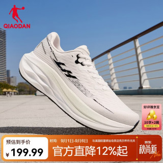 乔丹 领航600二代 网面透气缓震 云峰白/黑色-男 44码 跑步鞋