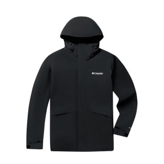 Columbia 三合一冲锋衣男金点鹅绒内保暖两件套XE3587 010黑色 S