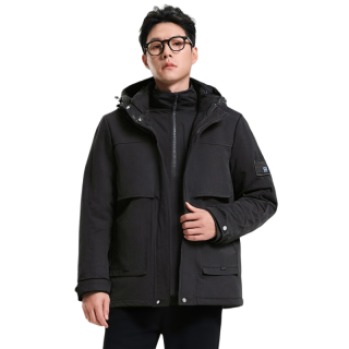 杉杉 鹅绒 可拆卸内胆三合一 男士鹅绒羽绒服