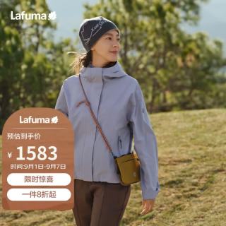 乐飞叶 户外冲锋衣女 防风防水连帽通勤登山夹克外套LFJA6CS62