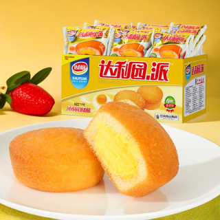 达利园 蛋黄派32包整箱早餐面包充饥食品休闲蛋糕糕点零食小吃营养