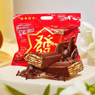 雀巢 脆脆鲨巧克力味威化饼干小吃休闲零食夹心饼干办公室