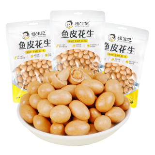 杨生记 150g鱼皮花生酥脆零食优选美味好吃追剧解馋食品健康原味