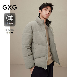 GXG 男装 合体多色休闲华夫格面包服棉服立领棉衣保暖外套男冬季