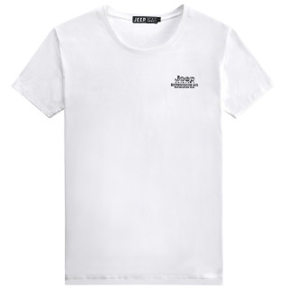 JEEP SPIRIT JEEPSPIRITT恤半袖夏季宽松卫衣男纯棉夏天短袖t恤圆领白色新款
