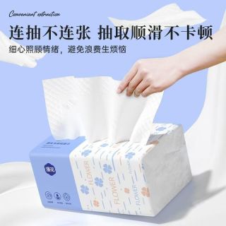漫花 400张宿舍卫生纸餐巾纸学生实惠装5层整箱家用纸巾抽纸旅游p
