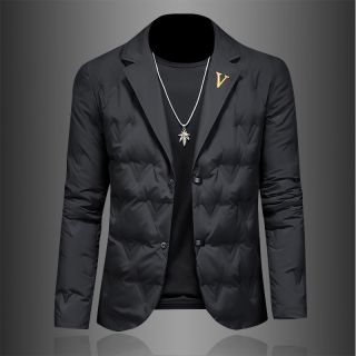 西装领轻薄羽绒服男款爆款2026新款正品冬季成熟痞帅保暖男士外套