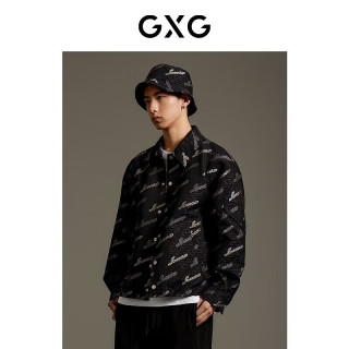 GXG G24X21301 衬衫式夹克 黑色 M 男士外套