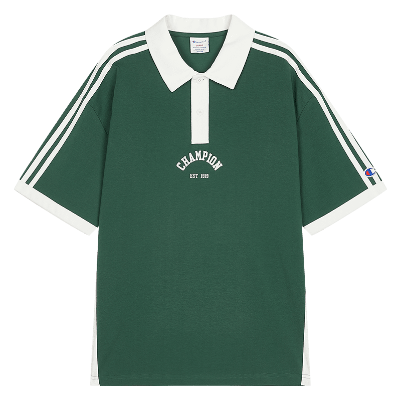 Champion 拼色设计 女士POLO衫