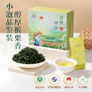 百满 日照绿茶2026新茶春茶板栗香60g（5g*12袋）品鉴装