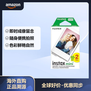 富士 mini拍立得相纸mini7+/9/11/12/40/7S/70/90/7C 3寸 相纸 20张