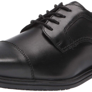 Rockport 男式 rockport男款防水圆头牛津鞋 ci3073 牛津鞋 防水 Rockport Men's Robinsyn Waterproof Cap Toe Black 8 Wide