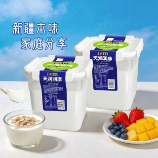 88VIP：天润 润康 全脂风味发酵乳 1kg*2桶