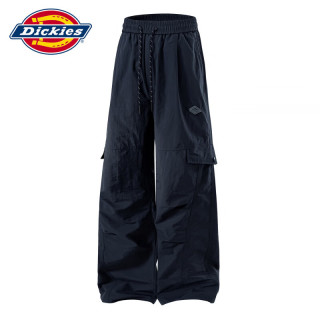 Dickies 港式复古休闲裤男士2026秋季新款宽松直筒运动百搭长裤子 藏蓝色  M