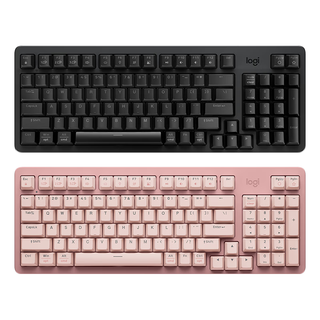 罗技 K868S 灵砚系列 三模静音机械键盘 97键 心动双色CP礼盒