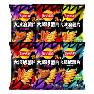 88VIP：乐事 限定大波浪解压薯片组合混合口味零食