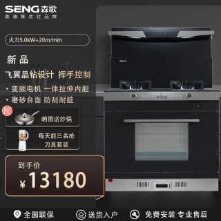 森歌 集成灶i5zkz-G家用消毒柜一体机环保灶油烟机燃气灶蒸烤一体灶具套装正品新品 蒸烤一体 i5zk900尺寸