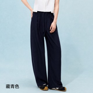 移动端：MISSWISS 莱赛尔亚麻弯刀裤