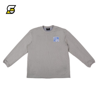 SLAMBLE 新款双层网眼透气速干长袖T恤男投篮球服卫衣跑步训练上衣