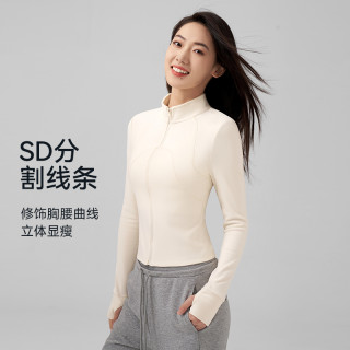 DK 半高领撞色运动外套休闲宽松显瘦时尚长袖户外健身衣7321
