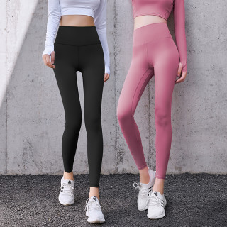 九麦一品 七彩高腰提臀健身裤女高弹速干运动裤健身服薄款紧身裤外穿瑜伽裤